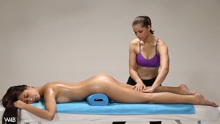 [Watch4Beauty] - Lesbian Massage Fantasy with Paula Shy & Christy - Christy Charming