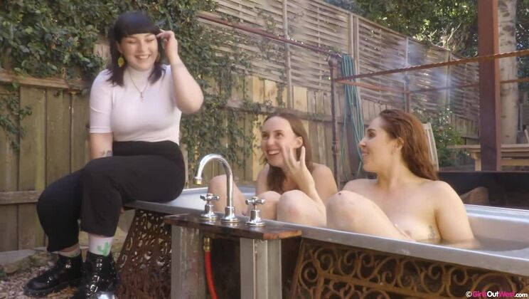 Outdoor Lesbian & DP Action - Nova & Olive G