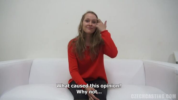 Sensual Barbora in Casting Action