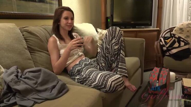 [ATKGirlfriends] - Skinny Latina CeCe gives sexy beach footjob - Cece Capella