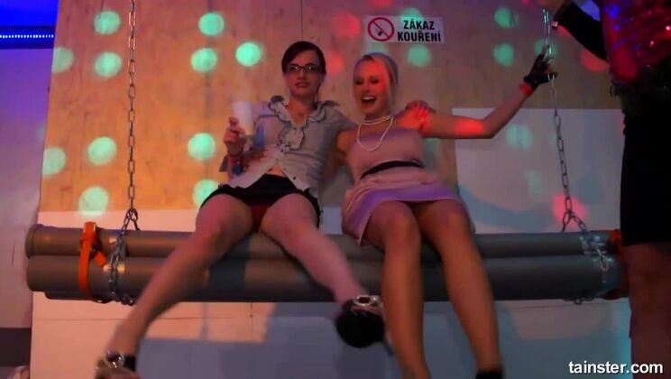 [Tainster] - Stockinged Swingers - Lucy, Kitty, Mischelle, and Friends Get Naughty - Lucy Bell - Kitty Jane - Mischelle - Leony aprill - Welli - Vivien1