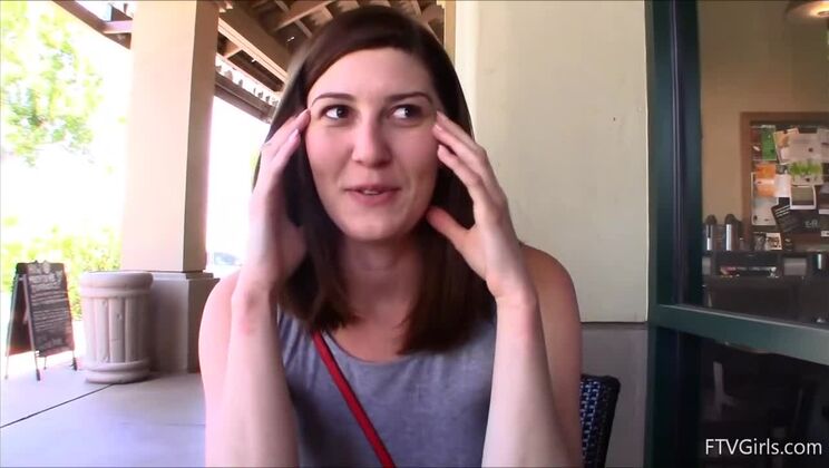 Upskirt Views of Amber's Nudist Beach