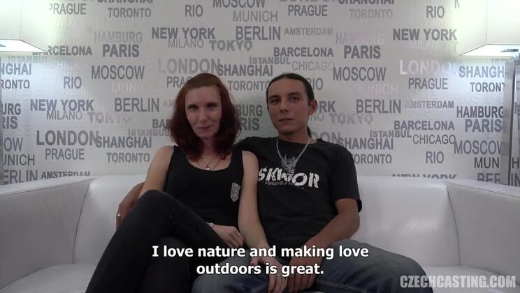 [CzechCasting] - Redhead Hanka Takes Two Cocks in European Fuck - Jana