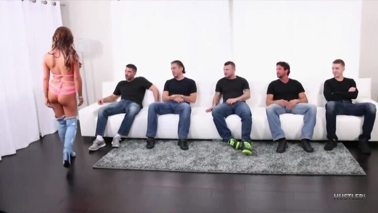 Tasha Reign Enjoys Gangbang with Big Cocks