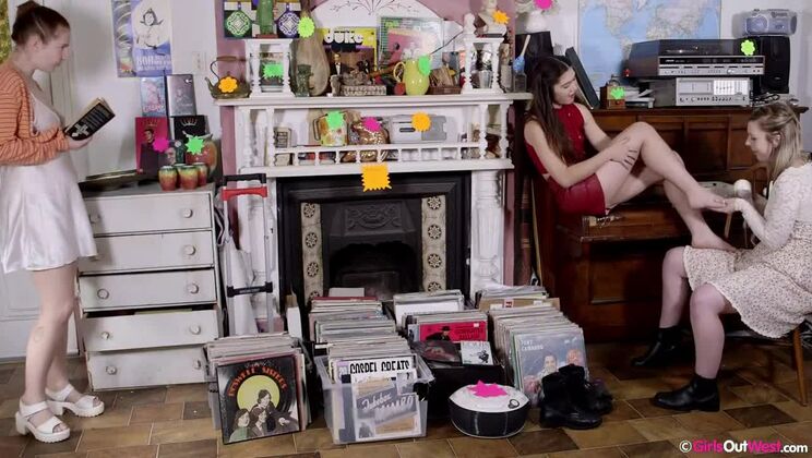 [GirlsOutWest] - Lesbian Amateur Duo Dusty and Mae at Sale