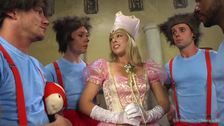 [HardcoreGangbang] - Princess Peach Takes Double Penetration Like a Queen - Gage Sin - Zoey Monroe - John Johnson - Mr Pete - Owen Gray - Mark Wood