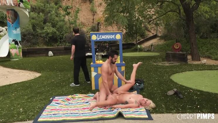 [WildOnCam] - Chanel Grey's Facial after Outdoor Deepthroat - Donnie Rock - Chanel Grey