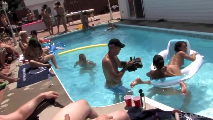 [BANG.com] - College Babes Get Wild in Pool Orgy