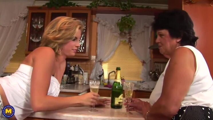 Mature Lesbian Duo in Erotic Play