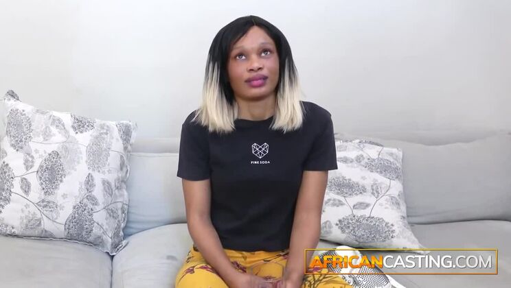 [AfricanCasting] - Exotic African Beauty Giuliana in Hot Casting Scene - Giuliana