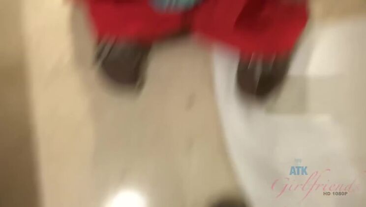 [ATKGirlfriends] - Brunette Beauty Emma Evins in a Footjob - Emma Evins