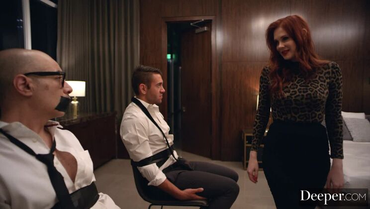 [Deeper] - Maitland Ward in Stockings Rides Hard & Gets Facial Finish - Maitland Ward - Dante Colle