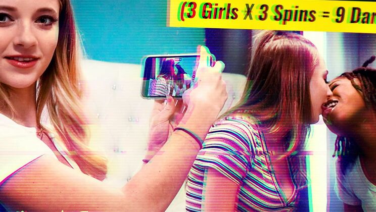 [SexTapeLesbians] - Lesbian Wheel of Fun: 3 Girls, 3 Spins, 9 Crazy Dares