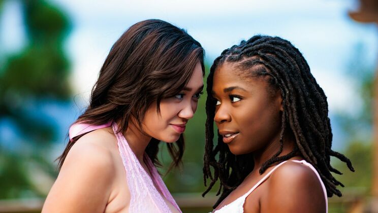 [Girlsway] - Ebony and Asian Wedding Seduction - Hazel Grace - Madi Laine