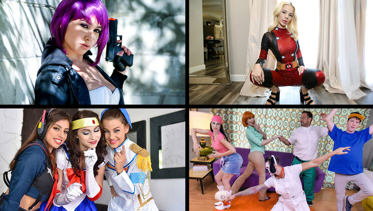 Cosplay Erotic Compilation featuring Karlee Grey, Keira Croft, Jessie Saint