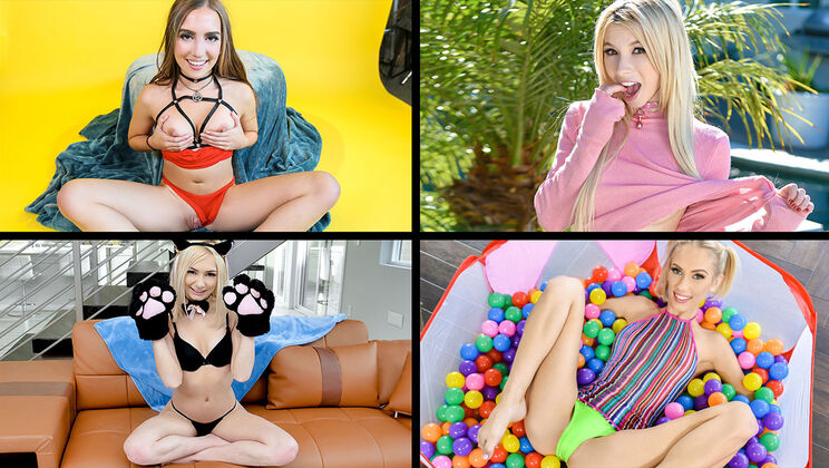 [TeamSkeetSelects] - Adorable Pornstars Together - Kenzie Reeves - Aria Carson - Bailey Base - Kimmy Kimm