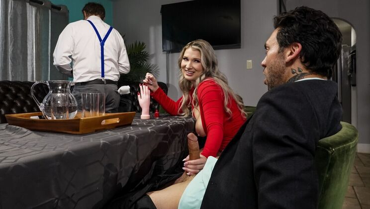 [Brazzers] - Handjob and Titty Fuck with Oiled Skin - Emily Right - Small Hands