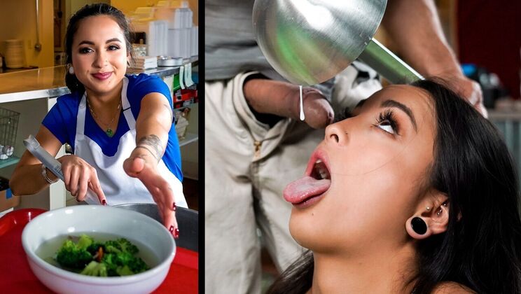 [LookAtHerNow] - Interracial Food Frenzy