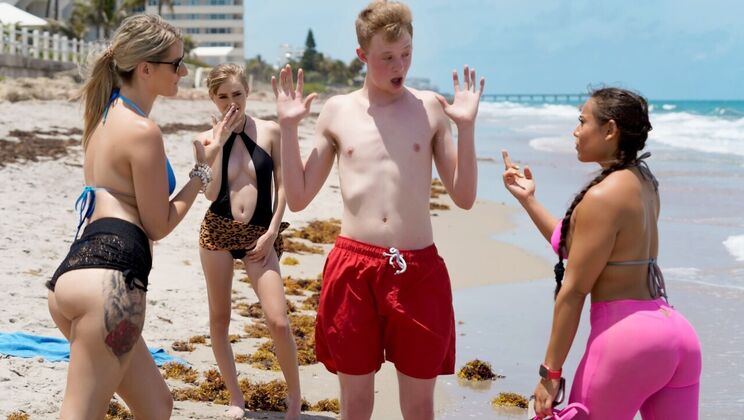 [RKPrime] - Cowgirl and Reverse Cowgirl on the Beach - Alicia Williams - Jimmy Michaels