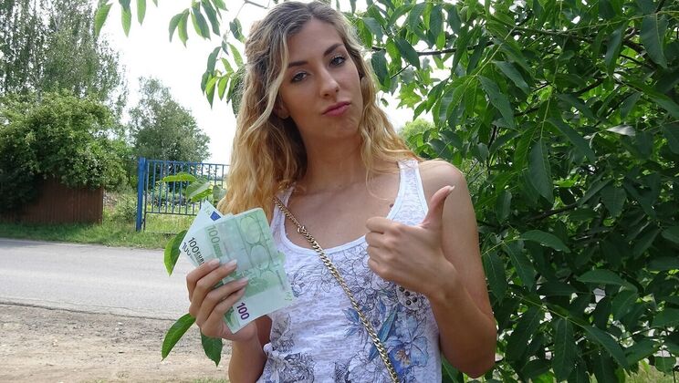 Cowgirl Riding Cock Outdoors