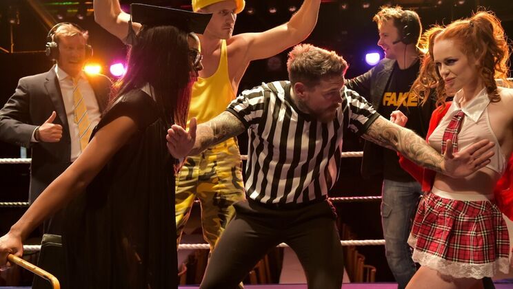 Headmistress vs Teen Slut in Wild Sex