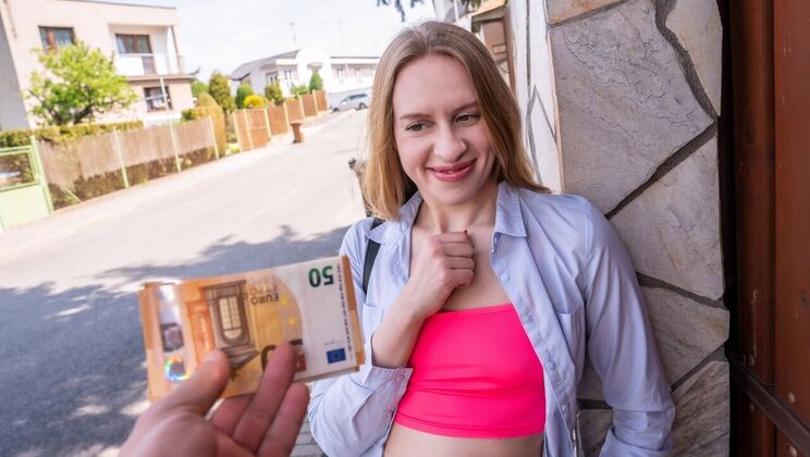 [PublicAgent] - Outdoor Fuck Session with Shaved Blonde Nikki - Martin Gun - Nikki Riddle