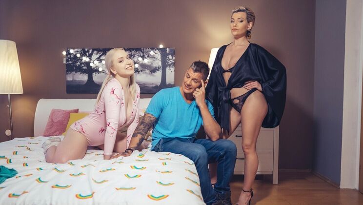 [FakeHubOriginals] - Blonde MILF Stuck in Tent with Young Lover - Subil Arch - Vera Jarw - Damian Dickey