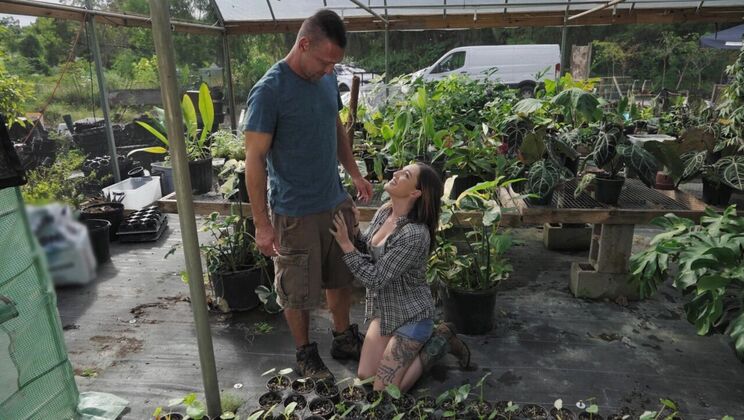 [RKPrime] - Big Natural Tits in the Greenhouse - Katie Kingerie - Peter Fitzwell