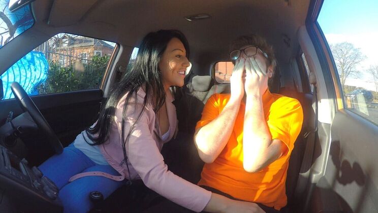 [FakeDrivingSchool] - Ass Fingering and Creampie for Teen - Ryan Ryder