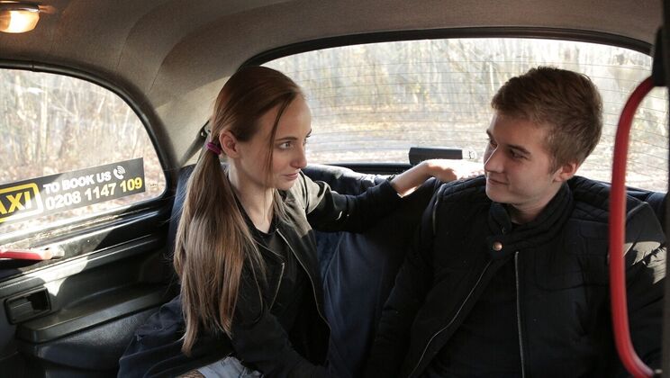 [FemaleFakeTaxi] - Logan Lech Fucks a Blonde in Fishnets