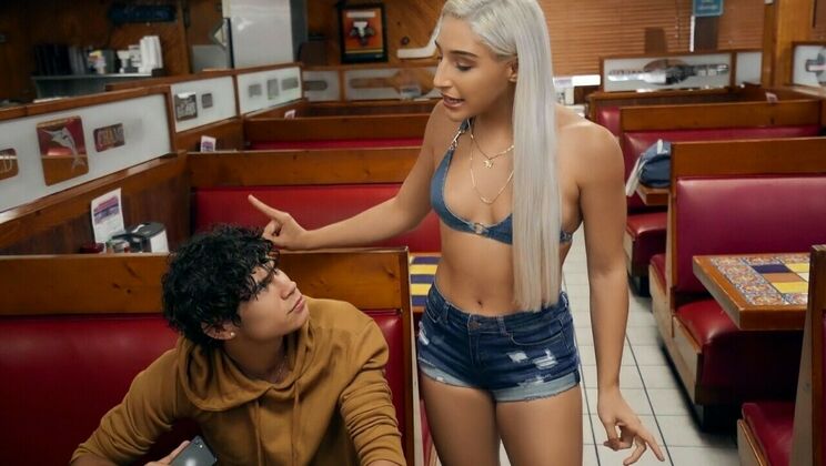 [PublicPickups] - Bathroom Fuck with a Blonde and a Big Cock - Abella Danger - Duncan Saint