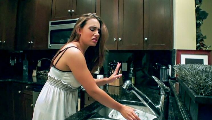 Natural Tits Cleaning Girl in Missionary