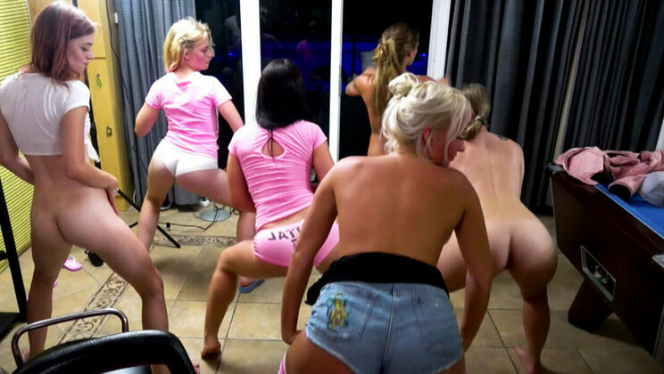 [SummerSinners] - Blonde and Brunette Fucking Orgy