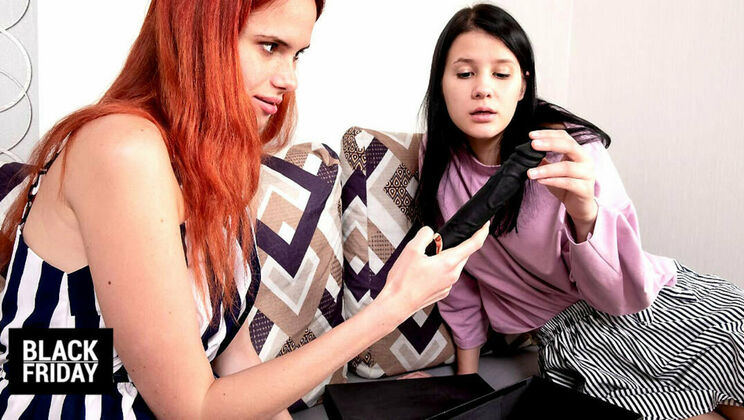 [ClubSweethearts] - Brunette and Redhead Lesbians Unboxing Adult Toys - Angel Rai - Viola Weber