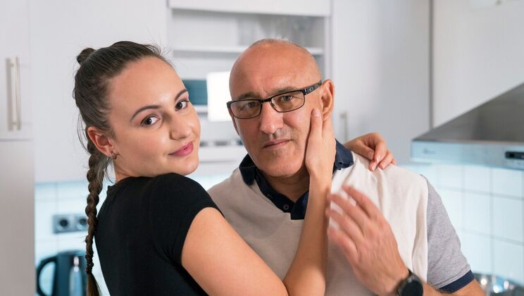 [Oldje] - Dealing with Messy Girl's Natural Tits