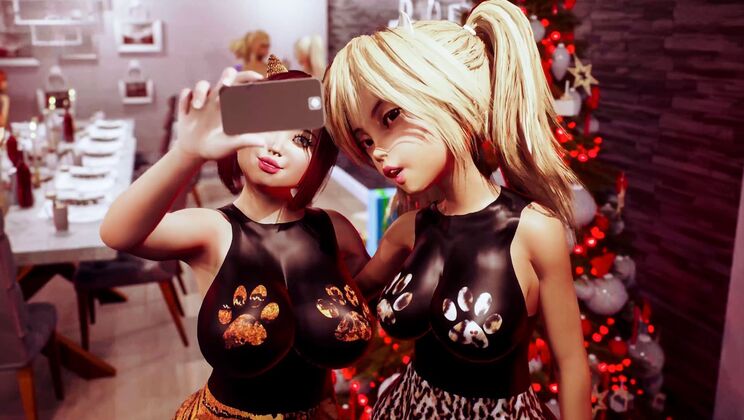 [Futanarica] - Xmas Anal Sex with Toys