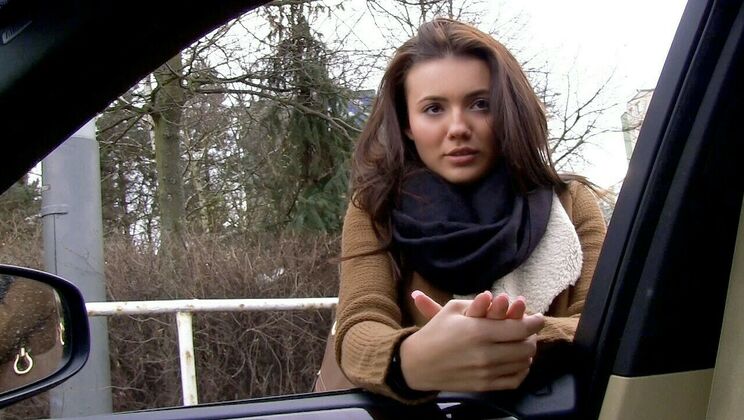 [StrandedTeens] - Hot Thumb-Rider with a Sweet Booty - Vanessa Decker