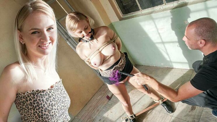 Kirsty Waterfall in blonde BDSM scene