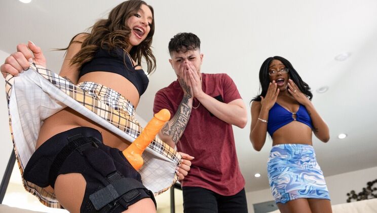 [Brazzers] - Lacey London's Big Natural Tits Get Dildo Fucked