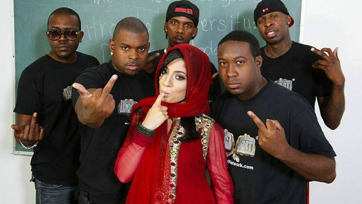 [BlacksonBlondes] - Facial Cumshot on Nadia Ali's Face - Rico Strong - Charlie Mac - Jon Jon - Nadia Ali - Jack Blaque