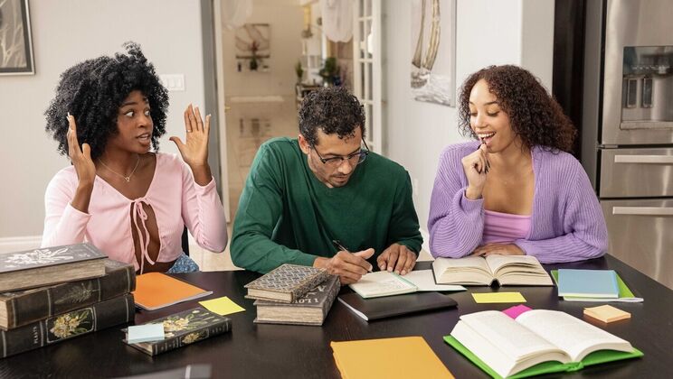 [SneakySex] - College Girls' Big Cock Blowjob Session - Alex Jones - Alexis Tae - Nicole Kitt