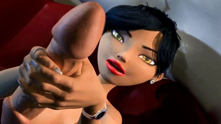 [AdultTimeAnimation] - Toothless Girl in Stockings and Heels - Bella Gray - Tim Monster Cock