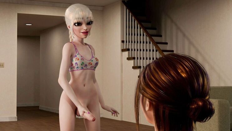 [AdultTimeAnimation] - Door 2 Door Big Cock Destroys Brunette MILF - Adria