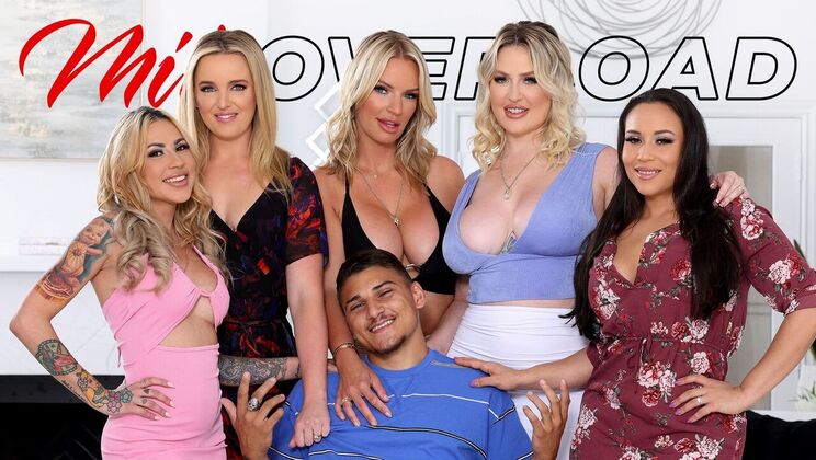 [MILFOverload] - Overloaded and Stuck - Rachael Cavalli - Carmela Clutch - Charlie Forde - Jenna Starr - Victor Ray - Mayara Lopes