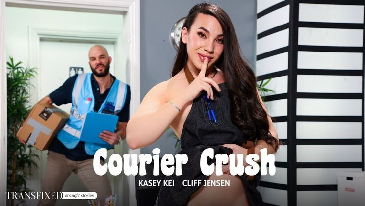 [Transfixed] - Courier Shemale Blowjob - Kasey Kei - Cliff Jensen