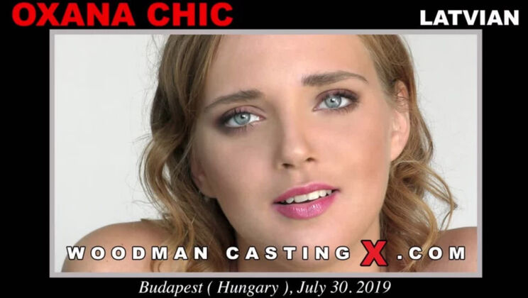 [WoodmanCasting] - Tall Blonde Oxana Chic Striptease - Oxana Chic