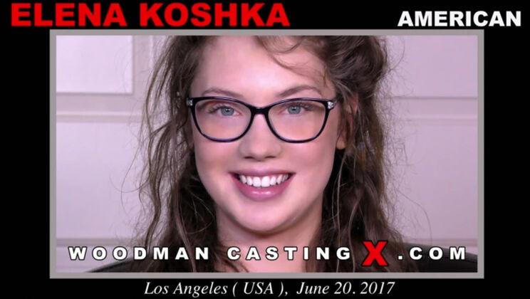 [WoodmanCasting] - Skinny and Shaved Elena Koshka Casting - Elena Koshka
