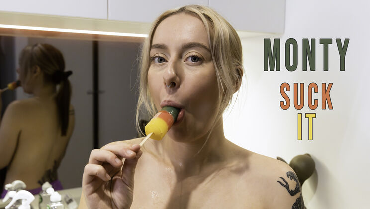 [GirlsOutWest] - Flexible Blonde Monty Plays with Sex Toys - Monty