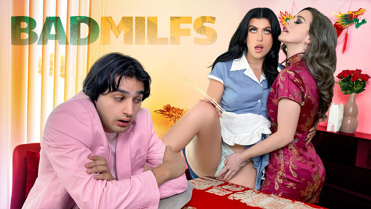 [BadMilfs] - MILF and Young Girls in a Lesbian Threesome - Elias Cash - Gal Ritchie - Nicole Emma Vaunt