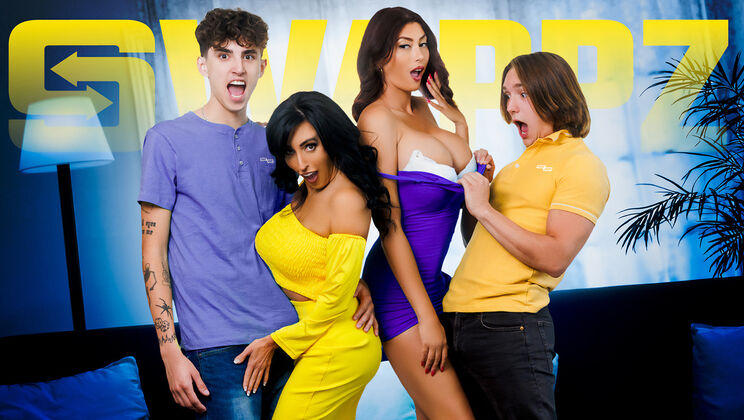 [MomSwap] - Facial Foursome with a Cum-Shot - Lola Pearl - Dylan Ledger - Abi James - Axel Haze
